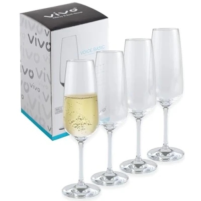 Afbeelding van like. by Villeroy &amp; Boch Group Voice Basic, champagneglas set, 4 dlg., 283 ml, Kristalglas