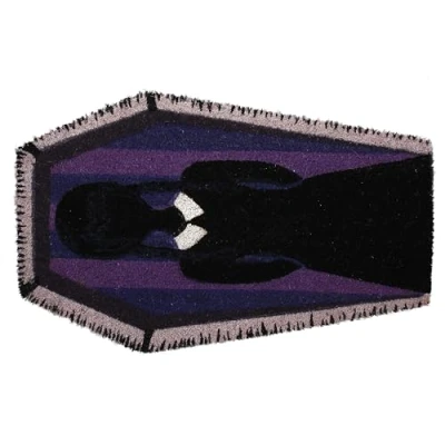 Afbeelding van Wednesday Dark Side Deurmat meerkleurig Polyester Fan merch, Film, TV series