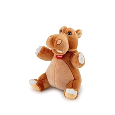 Afbeelding van Trudi Classic knuffel Nijlpaard 29 cm Hoge kwaliteit pluche Knuffeldier voor jongens en meisjes Oranje 23x29x19 maat M