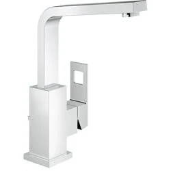 Afbeelding van GROHE Eurocube 1 gats wastafelkraan verhoogd met waste