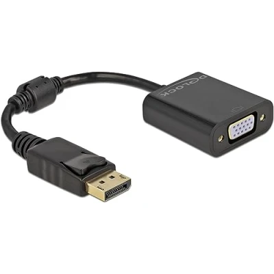 Afbeelding van Adapter DisplayPort naar VGA DELOCK 61006 Zwart