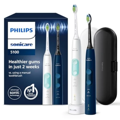 Afbeelding van Philips 4500 Series Hx6851/34 Sonische Tandenborstel Wit En Blauw