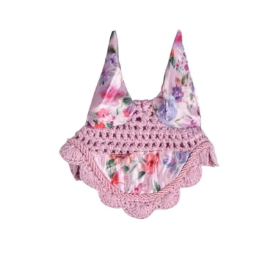 Image de HKM Bonnet Anti Mouches Hobby Horsing Print Fleur