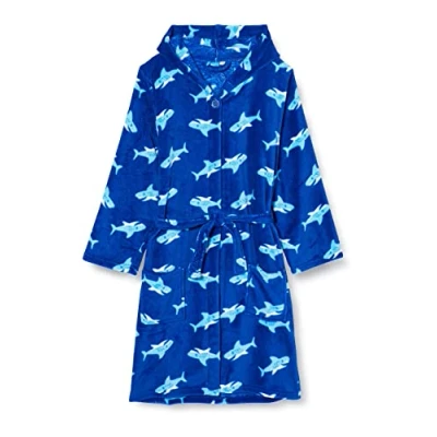 Afbeelding van Playshoes HAI Badjas voor kinderen, Maat: 158/164, Blau