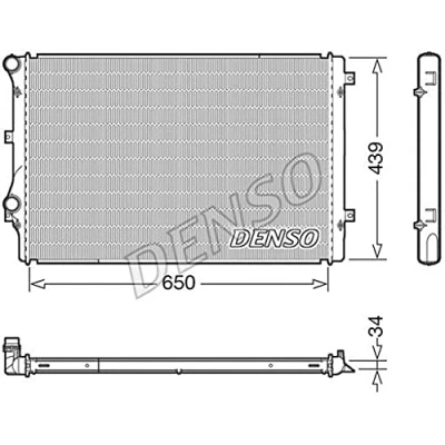 Afbeelding van DENSO DRM32041 Radiateur 650 459 34 VOLKSWAGEN: GOLF 6, Scirocco III, Passat B6 Variant, SKODA: Superb II Estate