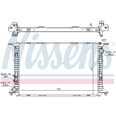Afbeelding van Nissens Radiateur 60359