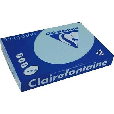 Afbeelding van Clairefontaine Trophée Pastel, Gekleurd Papier, A4, 120 G, 250 Vel, Helblauw Papier