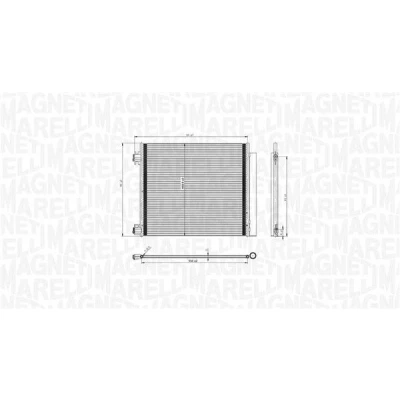 Afbeelding van MAGNETI MARELLI 350203832000 Condensor Airco Met droger 550x468,6x12 468,6 550 12 NISSAN: Qashqai 2, X Trail, RENAULT: Espace 5, Kadjar