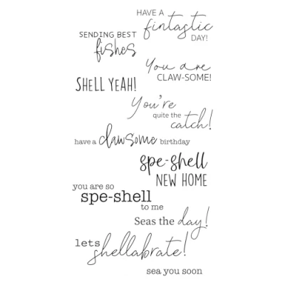Afbeelding van Sizzix Clear Stamps Seas the Day (11pcs) (666668)