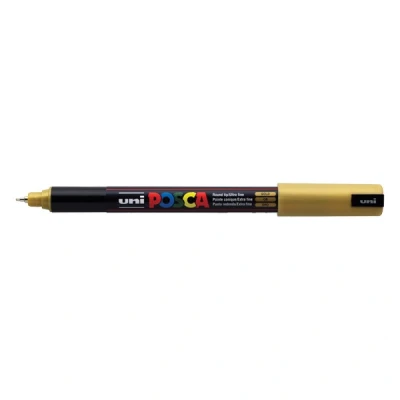 Image de Posca Marqueur Pointe Extra Fine 0.7mm Or Boite De 12