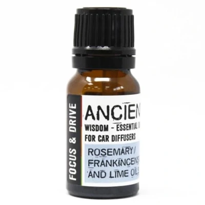 Afbeelding van Auto Parfum Etherische Olie Mix Focus &amp; Drive 10ml Rozemarijn, Limoen Wierook