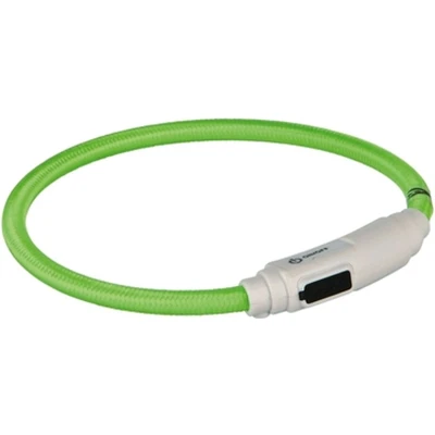 Afbeelding van Trixie Flash Light Ring Usb Kattenhalsband 35 cm Groen