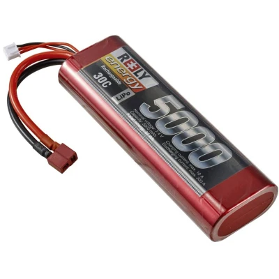 Afbeelding van Reely LiPo accupack 7.4 V 5000 mAh Aantal cellen: 2 30 C Stick hardcase T stekkersysteem