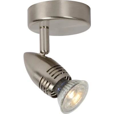 Afbeelding van Lucide CARO LED Plafondspot Ø 9 cm GU10 1x5W 2700K Mat chroom