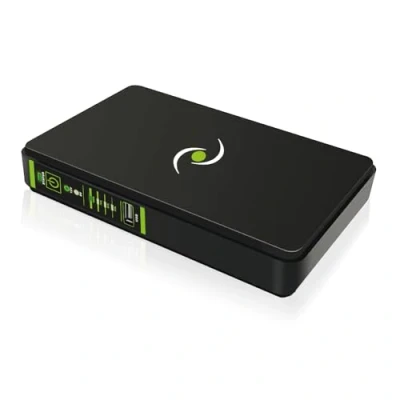 Afbeelding van Tecnoware ERA PLUS DC 5VDC/9VDC/12VDC mini omvormer ASI met 8800 mAh PowerBank ter bescherming van bewakingscamera&#039;s, wifi, modem, VOIP POE functie 24 VDC/48 VDC vermogen 25 W, looptijd 240