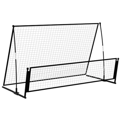 Afbeelding van Voetbalrebounder/voetbaldoel 2 in 1 202x104x120 cm staal