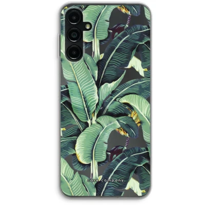 Afbeelding van Case Company® hoesje geschikt voor Samsung Galaxy A14 Bananenbladeren Soft Cover Telefoonhoesje Bescherming aan alle Kanten en Schermrand