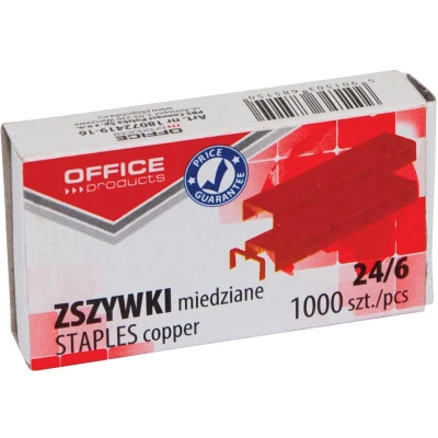 Afbeelding van OFFICE products nietjes 24/6, verkoperd, doos van 1000 stuks 10