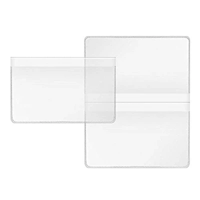 Afbeelding van Veloflex 3274500 dubbele hoes, kaartformaat, transparant, 89 x 114 mm, 20 stuks