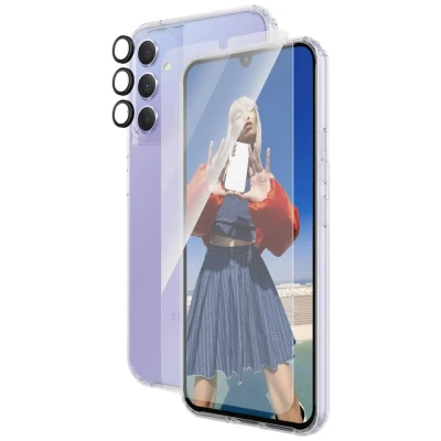 Afbeelding van PanzerGlass 3 in 1 Ultra Wide Fit Bundle Glass + Case Lens Set (hoesje beschermglas) Samsung Galaxy A35 5G