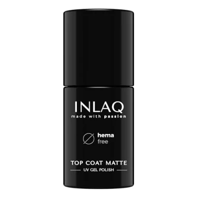 Afbeelding van INLAQ® HEMA Free Top Coat Matte No Wipe UV met mat effect Gel Nagellak 6 ml