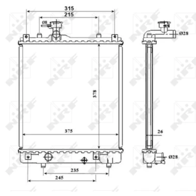 Afbeelding van Radiateur NRF 53824