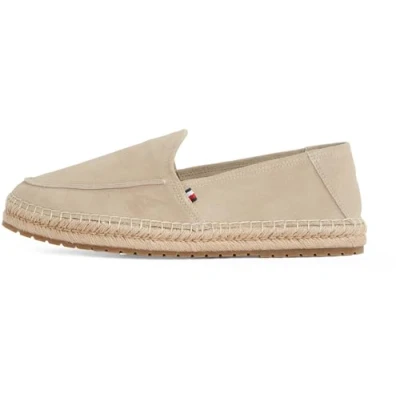 Afbeelding van Tommy Hilfiger Espadrilles, Heren, Maat: 41, Beige Veloursleer