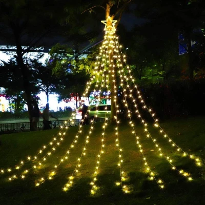 Afbeelding van LED Kerstverlichting, Lichtketting Kerstboom, 320 Lampjes, 4 x 3 Meter, IP44, Warm Wit