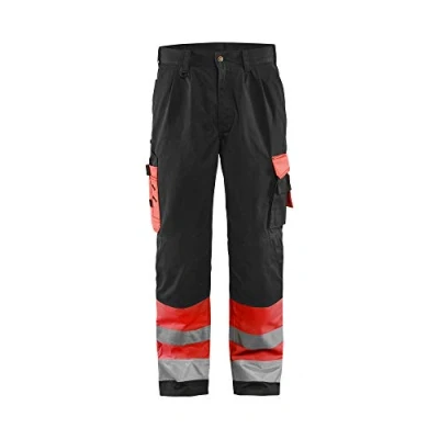 Afbeelding van Blaklader Werkbroek High Vis 1584 1860 Rood/Zwart C52