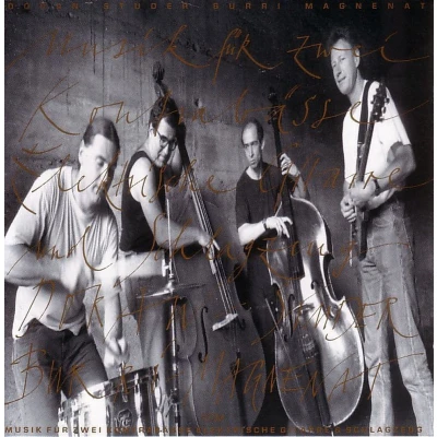 Afbeelding van Christy Doran, Fredy Studer, Bobby Burri, Olivier Magnenat Musik Für Zwei Kontrabasse, Gitarre &amp; Schlagzeug (CD)