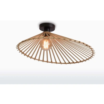 Afbeelding van GOOD&amp;MOJO Plafonniere Bromo Bamboe Asymmetrisch Ø60cm Bruin