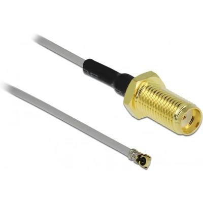 Afbeelding van MHF 4L (v) SMA kabel Micro Coax (1,37 mm) 50 Ohm / grijs 0,50 meter
