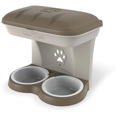 Afbeelding van Hondenbak wandmodel Bama Medium Taupe