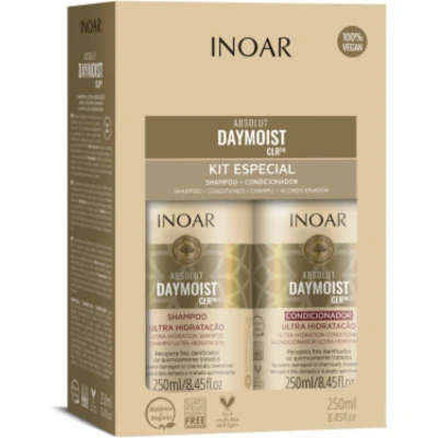 Afbeelding van INOAR Kit Duo Absolut Daymoist CLR™ Shampoo 250 ml &amp; Conditioner Maat