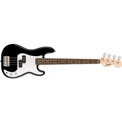 Afbeelding van Squier Mini Precision Bass IL Black Elektrische basgitaar