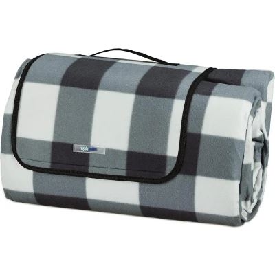 Afbeelding van Relaxdays picknickkleed 200x300 buitenkleed park extra groot strandkleed fleece