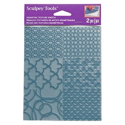 Image de 2 feuilles de texture Sculpey Géométrique