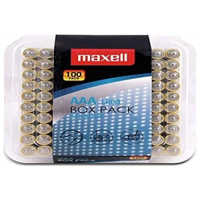 Afbeelding van Maxell 790410 LR03 micro alkaline batterijen type AAA 100 stuks