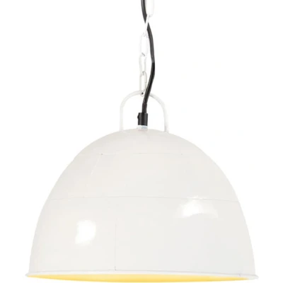 Afbeelding van vidaXL Hanglamp industrieel vintage rond 25 W E27 31 cm wit