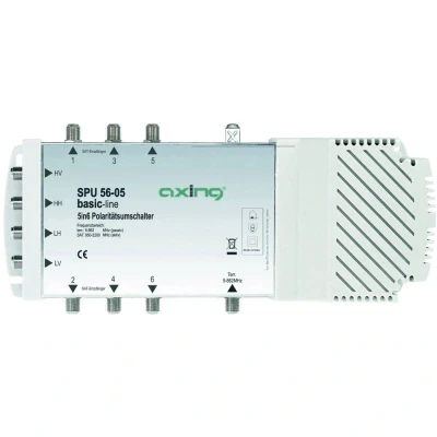 Afbeelding van Axing SPU 56 05 satelliet multiswitch Ingangen (satelliet): 5 (4 / 1 terrestrisch) Aantal gebruikers: 6 gesch