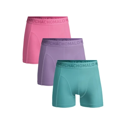 Afbeelding van Muchachomalo Heren Boxershorts 3 Pack Maat L 95% Katoen Mannen Onderbroeken