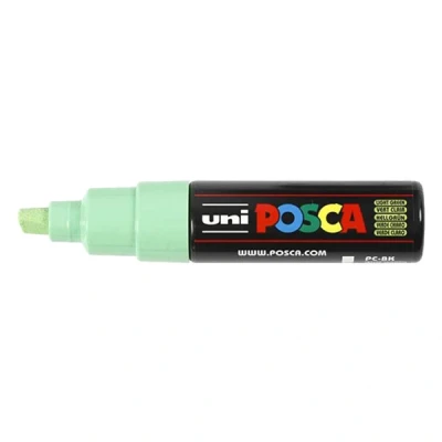 Image de Uni ball Posca Marqueur pointe large biseautée Vert clair