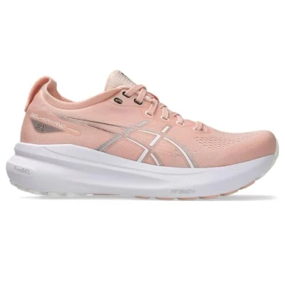 Afbeelding van Asics Gelkayano 31 Hardloopschoenen voor op de weg, Dames, Maat: 39.5, Pink Textiel/ synthetisch
