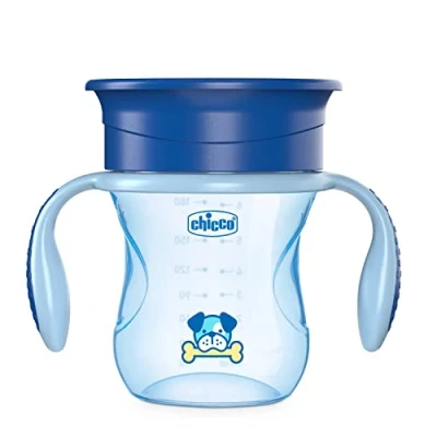 Afbeelding van Chicco Drinkbeker Perfect Cup Junior 200 Ml Siliconen Blauw