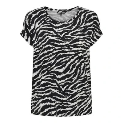 Image de ONLY Onlmoster AOP S/S Noos JRS Haut classique à manches courtes Pour femme Coupe droite l&#039;été, Cloud Dancer, L