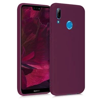 Afbeelding van kwmobile telefoonhoesje geschikt voor Huawei P20 Lite Hoesje smartphone Back cover in bordeaux violet