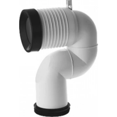 Afbeelding van Villeroy &amp; Boch afvoerbocht verticaal wandafstand 70 150