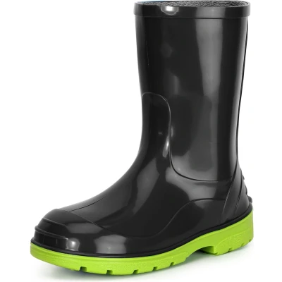 Afbeelding van Ladeheid LA LMG 939 Oli Dames Regenlaarzen Rubber Hoog PVC Waterdicht Zwart/Groen 21