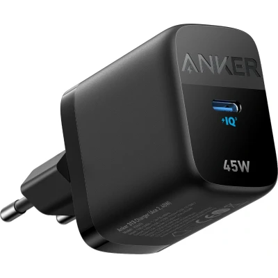 Afbeelding van Anker 313 USB C Snellader 45W Zwart