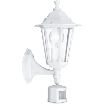 Afbeelding van EGLO Laterna 5 Buitenverlichting Wandlamp Met Sensor 1 Lichts Wit Helder